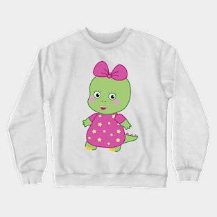 Daisy Dinosaur - Cute little dinosaur Crewneck Sweatshirt